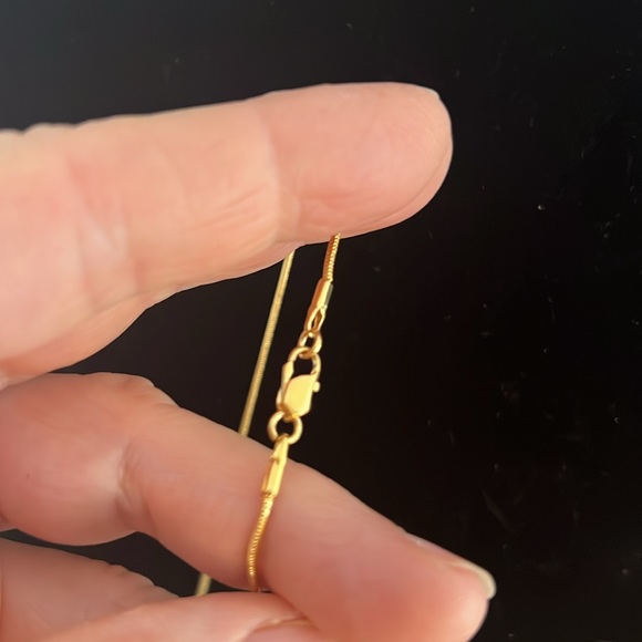 CZ Gold Plated Cross Necklace - Picture 5 of 5